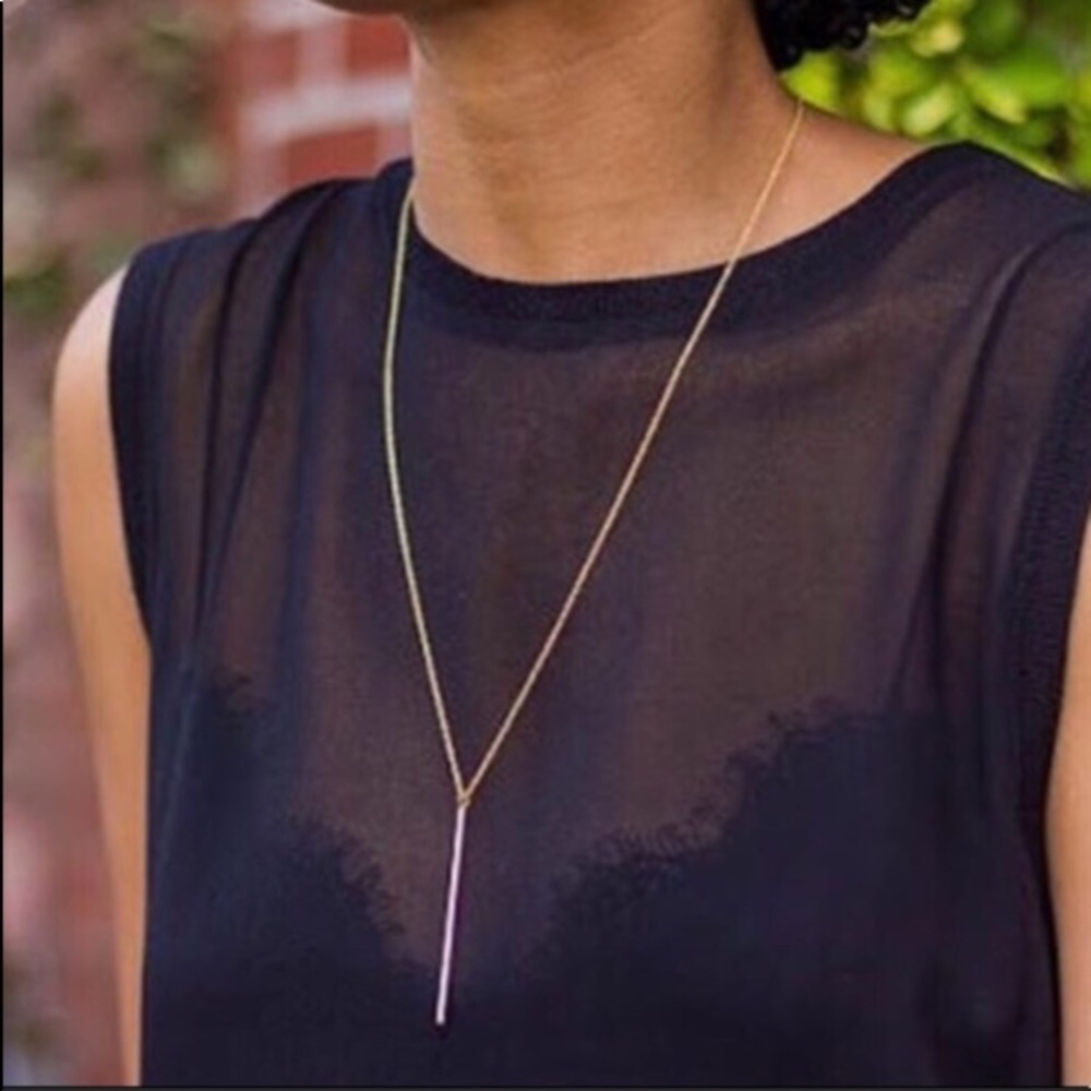 Beautiful gold plated long necklace - Picture 2 of 5